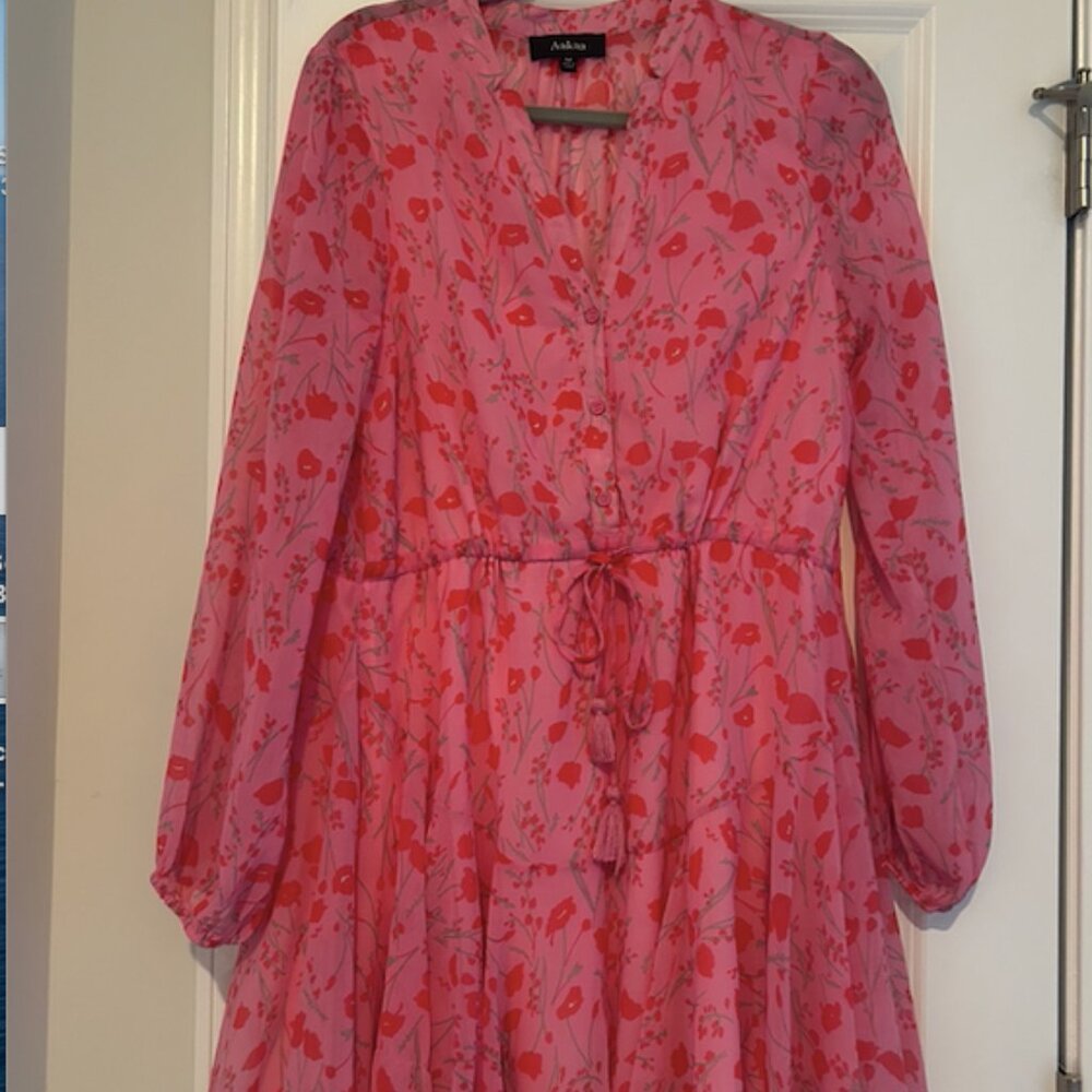 Pink Floral Dress